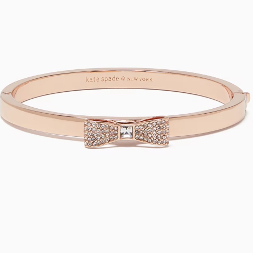 Kate Spade Rose Gold Bangle Bow Bracelet